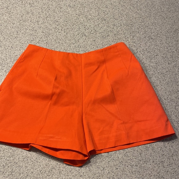 Kate Spade Saturday Cotton Polyester Orange Shorts Size 0 - Picture 2 of 7